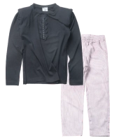 Παιδική μπλούζα Serafino για κορίτσια Salem μαύρο λεπτή βόλτα ανοιξιάτικη φθινοπωρινή άνετη ετών online casual (1) | Παιδικό παντελόνι Serafino για κορίτσια Lily ροζ online σχολείο καθημερινό ζεστό κοτλέ χειμωνιάτικο ετών online (1) 