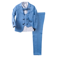 Παιδικό κουστούμι για αγόρια Rome γαλάζιο για παραγαμπράκια αγορίστικα για εκδηλώσεις online (1)