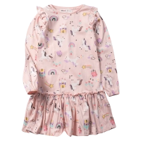 Παιδικό φόρεμα Minoti για κορίτσια unicorn σομόν 