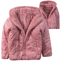 Παιδικό μπουφάν doubleface Losan για κορίτσια pinky furry ρόζ χοντρά μπουφανάκια χειμερινά ετών ζεστά ετών