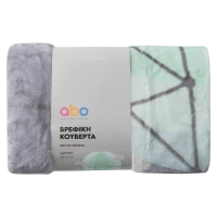Βρεφική κουβέρτα ABO για μωρά GreenBaby γκρι 140x110 ζεστή για δώρο επώνυμα  (3)