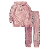 Παιδικό σετ φόρμας Εβίτα για κορίτσια Girls ροζ μοντέρνο βελουτέ ζεστό καθημερινό ετών online (1)