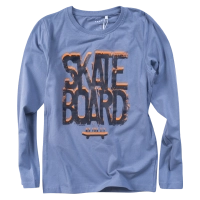 Παιδική μπλούζα Name it για αγόρια Skateboard μπλε καθημερινό οικονομικό σχολείο φθινοπωρινό ανοιξιάτικο ετών online (1)