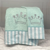 Παιδικό σετ πετσέτες ΑΒΟ KingGreen μέντα 70x130 βρεφικό διπλές πετσέτες για δώρα για νεογέννητα επώνυμα οικονομικά Online