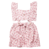 Παιδικό φόρεμα Εβίτα για κορίτσια  Heart ροζ 