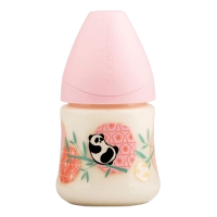 Βρεφικό μπιμπερό Suavinex για κορίτσια Panda ροζ 150ml 0-6m 