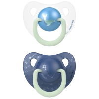 Βρεφικές πιπίλες Suavinex για αγόρια Whale night μπλε 6-18Μ αγορίστικά για μωρά φωσφορίζον online