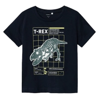 Παιδική μπλούζα Name it για αγόρια Rex μπλε σχολείο καθημερινό βαμβακερό δεινόσαυρος μακό ετών online (1)