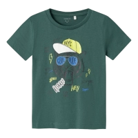 Παιδική μπλούζα Name it για αγόρια Dude πράσινο 