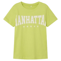 Παιδική μπλούζα Name it για αγόρια Manhattan λαχανί σχολείο καθημερινό βαμβακερό μακό ετών online (2)