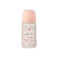 Βρεφικό μπιμπερό Suavinex για μωρά Pink memory  ροζ 270ml +3Μ κοριτσίστικα για μωρά με σιλικόνη online (1)