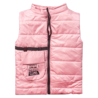 Παιδικό μπουφάν αμάνικο Εβίτα για κορίτσια Climb ροζ καθημερινά κοριτσίστικα ετων online (1)