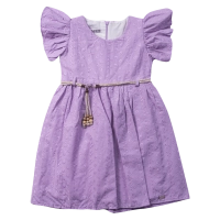 Παιδικό φόρεμα Εβίτα για κορίτσια  Rose μωβ μοντέρνο βολάν βόλτα καλοκαιρινό αέρινο ετών casual online (9)