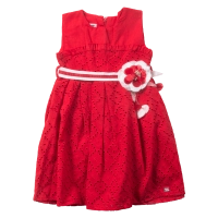 Παιδικό φόρεμα Εβίτα για κορίτσια Poppy κόκκινο μοντέρνο βόλτα καλοκαιρινό ετών casual online (12)