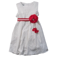 Παιδικό φόρεμα Εβίτα για κορίτσια  Dalia άσπρο 