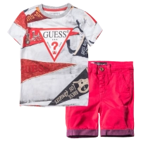 Παιδική μπλούζα Guess για αγόρια USA γκρι καθημερινές επώνυμες ετών μακό online (1) | Παιδική βερμούδα GUESS για αγόρια Red Κόκκινο αγορίστικη ποιοτική μοντέρνα ιδιαίτερη επώνυμη ποιοτική 