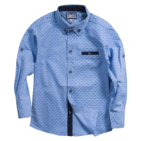 Παιδικό πουκάμισο για αγόρια  Crowley γαλάζιο 1-4 γιακάς καλό  επίσημο εκδηλώσεις ετών online (4)