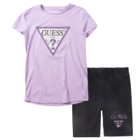 Παιδική μπλούζα Guess για κορίτσια Strass  λιλά καθημερινά μονόχρωμα κοριτσίστικα online (1) | Παιδικό ποδηλατικό κολάν Guess για κορίτσια BHills μαύρο κοριτσίστικα online (1) 