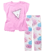 Παιδική μπλούζα Guess για κορίτσια Strassy ροζ καθημερινά μονόχρωμα κοριτσίστικα online (1) | Παιδικό κολάν Guess για κορίτσια Ortansia άσπρο καθημερινά κοριτσίστικα ελαστικά online (1) 