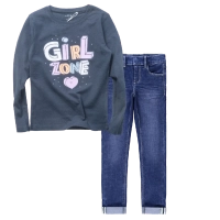 Παιδική μπλόυζα Name it για κορίτσια Girlzone μπλε μοντέρνο κοριτσίστικο λεπτή μπλούζα καθημερινή ετών online (1) |  