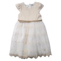 Παιδικό φόρεμα Εβίτα για κορίτσια  Simone μπεζ μοντέρνο δαντέλα βόλτα καλοκαιρινό ετών casual online (9)