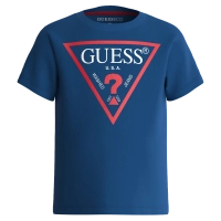 Παιδική μπλούζα GUESS για αγόρια Classic μπλε  επώνυμη καλοκαιρινή σχολείο μακό καθημερινή δώρο ετών online (1)