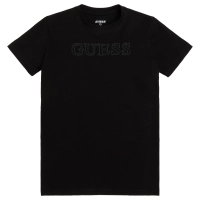Παιδική μπλούζα Guess για αγόρια Armor μαύρο 