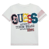 Παιδική μπλούζα Guess για αγόρια Authentic άσπρο 