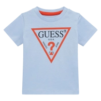 Παιδική μπλούζα Guess για αγόρια Classic γαλάζιο επώνυμη καλοκαιρινή μακό άνετη ετών online (2)
