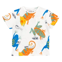 Παιδική μπλούζα Losan για αγόρια Frogies άσπρο 