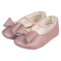 Βρεφικά παπούτσια για κορίτσια little bow ροζ παπουτσάκια αγκαλιάς για μωράκια μαλακά μηνών online (1)