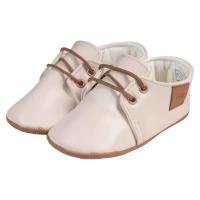 Βρεφικά παπούτσια για αγόρια little sir μπεζ παπουτσάκια αγκαλιάς για μωράκια μαλακά μηνών online (1)