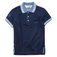 Παιδική μπλούζα πόλο AKO για αγόρια summer mood μπλε κοντομάνικες μπλούζες καλοκαιρινές μοντέρνες tshirt ελληνικά ετών