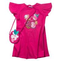 Παιδικό φόρεμα Mayoral για κορίτσια jadore ροζ μοντέρνα επώνυμα κοριτσίστικα καλοκαίρι ετών Online (1)