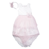 Παιδικό φόρεμα αμπιγέ για κορίτσια Rosario ροζ