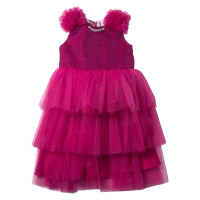Παιδικό φόρεμα αμπιγέ για κορίτσια Dulce φούξια παρανυφάκι γάμο βάφτιση καλό τούλι ετών online (3)