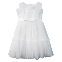 Βρεφικό φόρεμα αμπιγέ για κορίτσια Matilda άσπρο παρανυφάκι γάμο βάφτιση καλό τούλι ετών online (6)