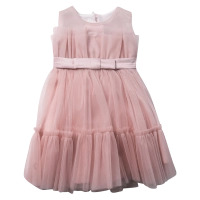 Βρεφικό φόρεμα αμπιγέ για κορίτσια Matilda ροζ παρανυφάκι γάμο βάφτιση καλό τούλι ετών online (6)