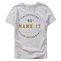 Παιδική μπλούζα Name it για αγόρια Superior γκρι βαμβακερό καλοκαιρινό κοντομάνικο οικονομικό ετών online (1)