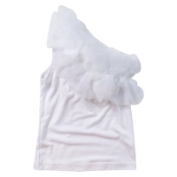 Παιδική μπλούζα Serafino για κορίτσια Fire άσπρο 