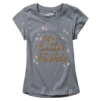 Παιδική μπλούζα AKO για κορίτσια Friends γκρι 