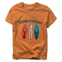 Παιδική μπλούζα AKO για αγόρια Gone surfing πορτοκαλί καθημερινή μακό σχολείο βαμβακερή ετών online (1)