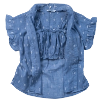 Παιδικό μπουστάκι με πουκάμισο Mayoral για κορίτσια Lavanda μπλε 
