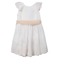 Παιδικό φόρεμα Mayoral για κορίτσια Ivonne άσπρο casual επώνυμο γενέθλια ετών (8)