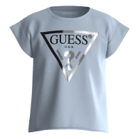 Παιδική μπλούζα Guess για κορίτσια Shinny γαλάζιο επώνυμη καλοκαιρινή μακό άνετη ετών online (2)
