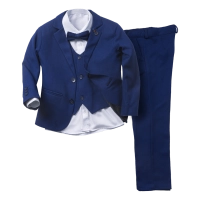 Παιδικό κουστούμι για αγόρια Turin μπλε γάμο βάφτιση επίσημο κοστούμι παπιγιόν καλό ετών online (2)