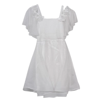Παιδικό φόρεμα αμπιγέ για κορίτσια Mia άσπρο 