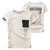 Παιδική μπλούζα New College για αγόρια Daisy Flower μπεζ