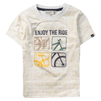 Παιδική μπλούζα New College για αγόρια Ride άσπρο κοντομάνικες μπλούζες tshirt καλοκαιρινά μακό μοντένα ετών (1)