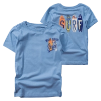 Παιδική μπλούζα Name it για αγόρια Wave Riders γαλάζιο καθημερινή καλοκαιρινή μακό βαμβακερή άνετη ετών online (1)